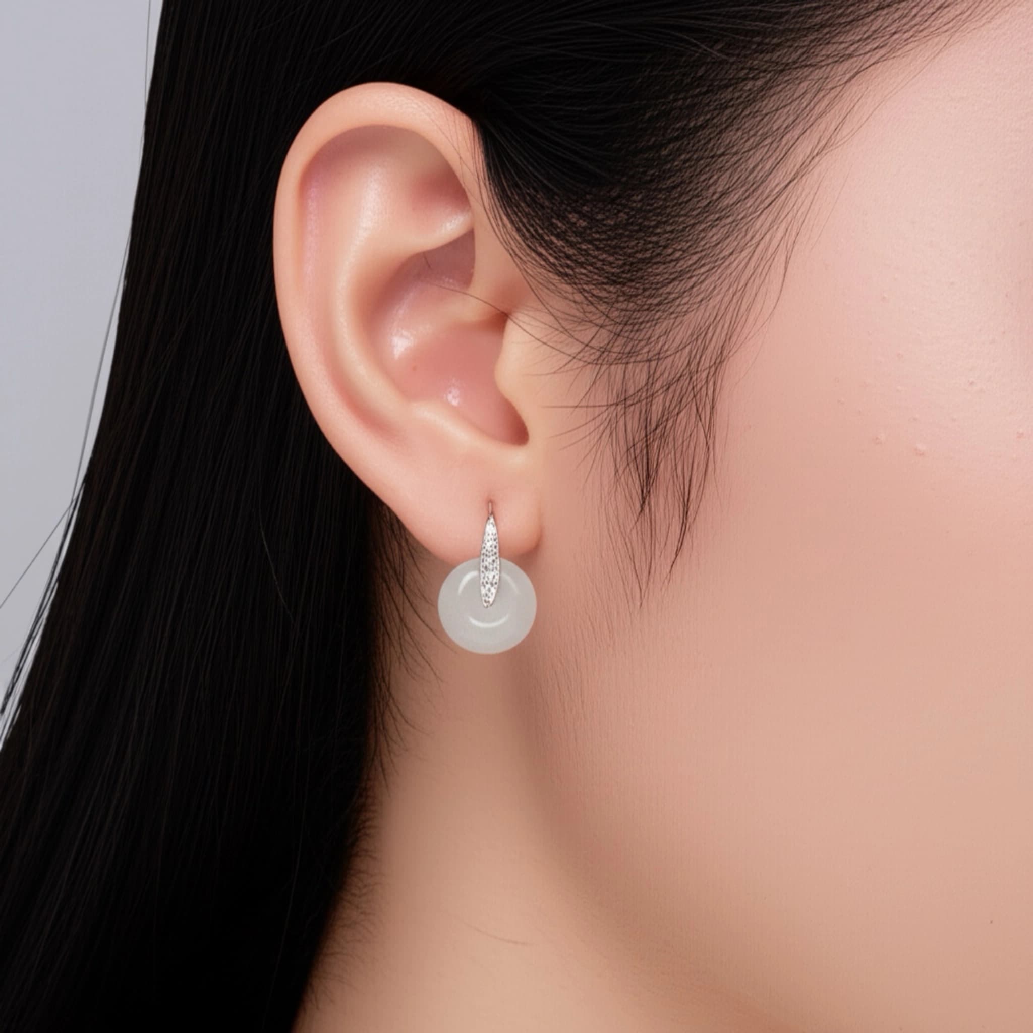 Close-up of jade jewellery craftsmanship