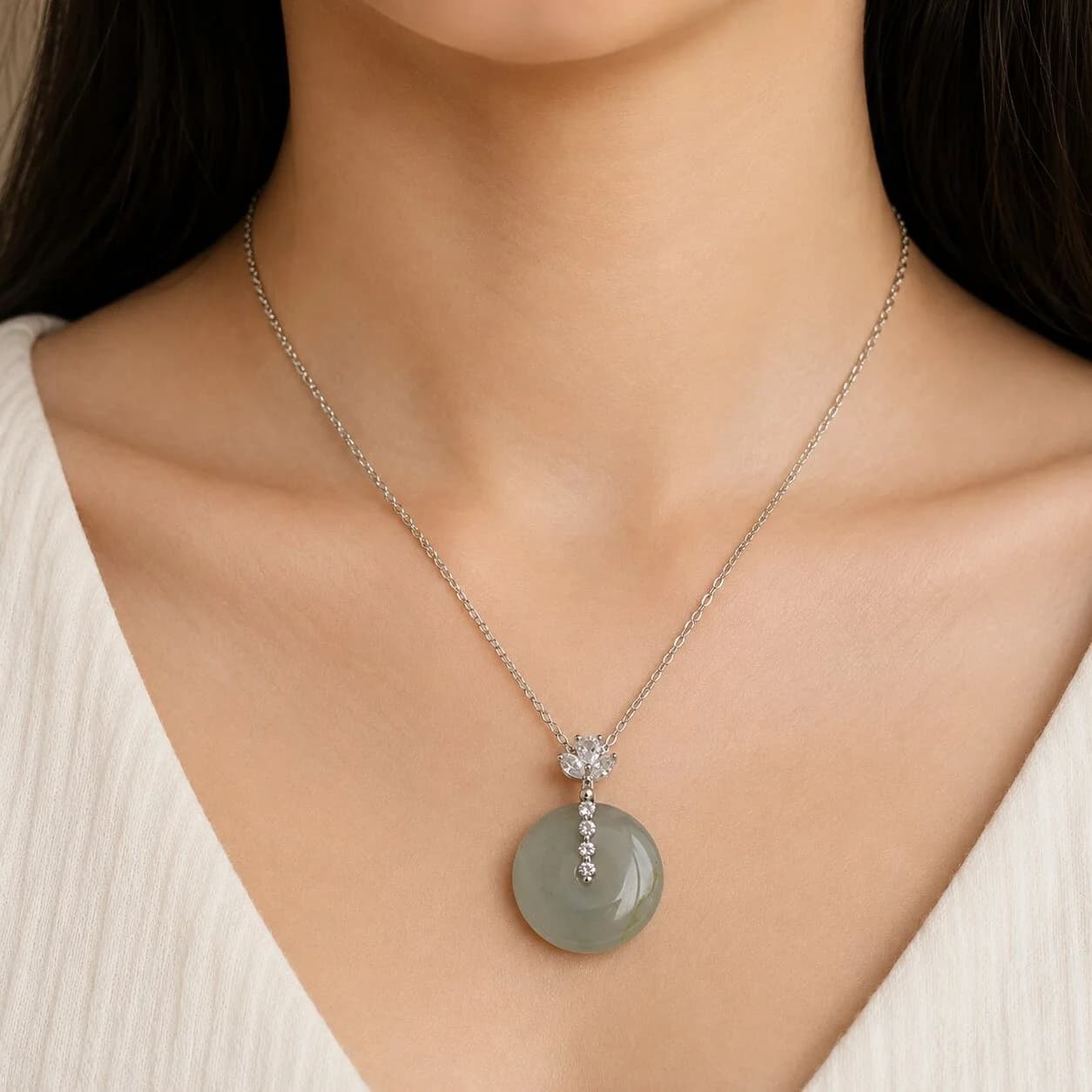 Jade jewellery worn with intention