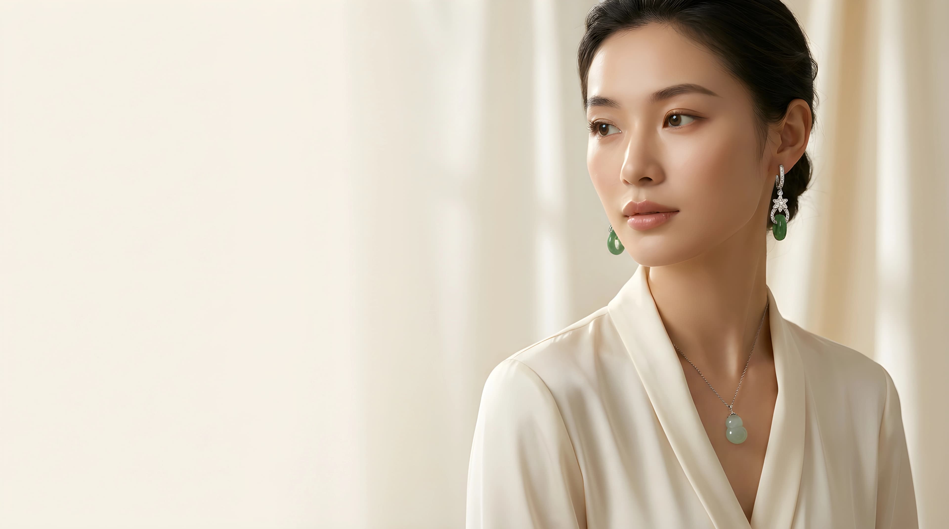 Editorial jade jewellery campaign